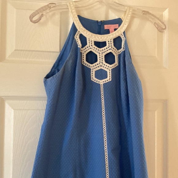 Beautiful blue white lily Pulitzer dress size 6 great condition - Picture 2 of 11